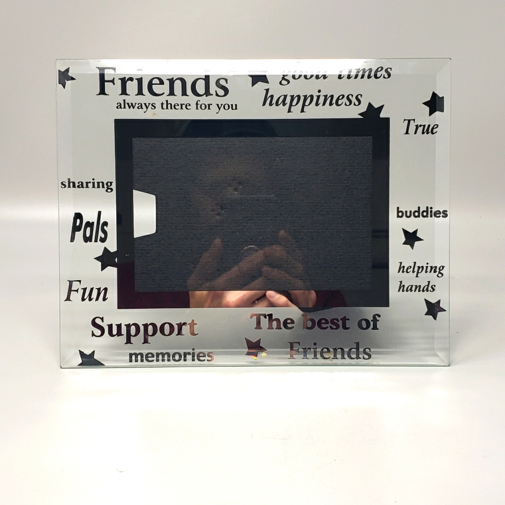 Friends Glass Beveled Picture Frame